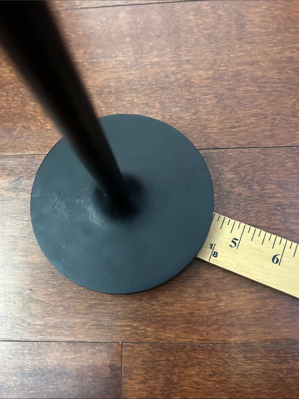 Crate and Barrel Megs Medium Black Taper Candle Holder 11
